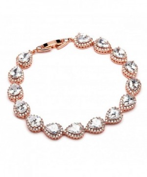 Mariell Pear Shaped Zirconia Bracelet Wedding