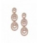 Mariell Concentric Genuine Chandelier Earrings