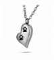 FCZDQ Cremation Necklace Footprint Memorial