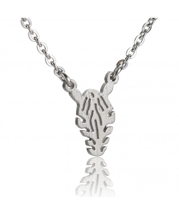 Zebra Animal Dainty Charm Necklace