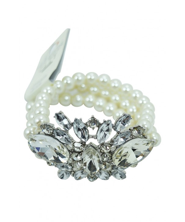 Wedding Imitation Multi strand Crystal Bracelet