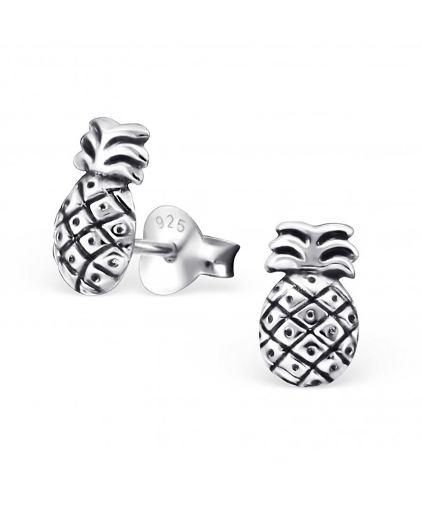 Sterling Silver Pineapple Earrings 27472