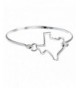 PammyJ Silvertone State Bangle Bracelet