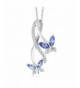 Marquise Tanzanite Sterling Butterfly Infinity
