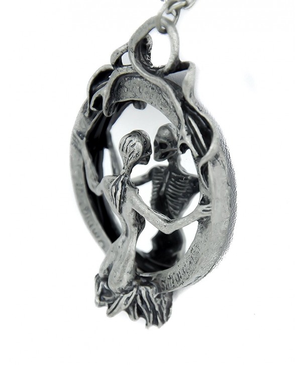 Mirror Death Necklace Gothic Reaper