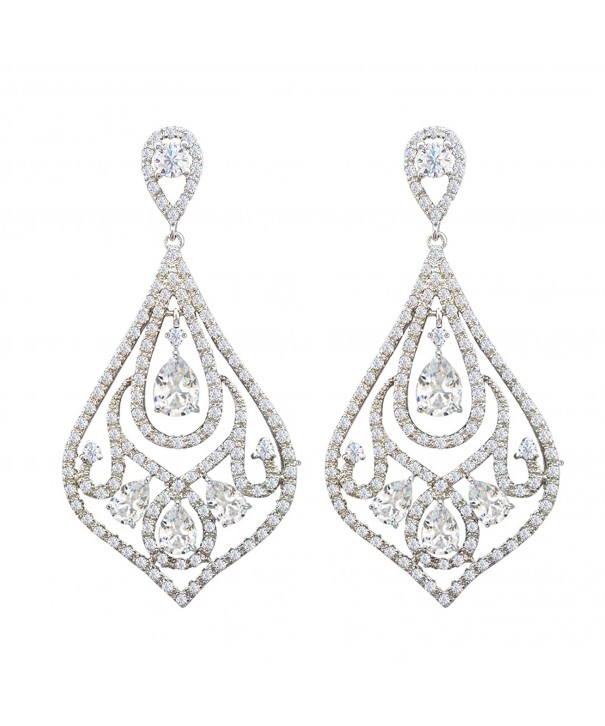 SELOVO Vintage Teardrop Wedding Earrings