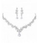 LILIE WHITE Crystal Necklace Earrings