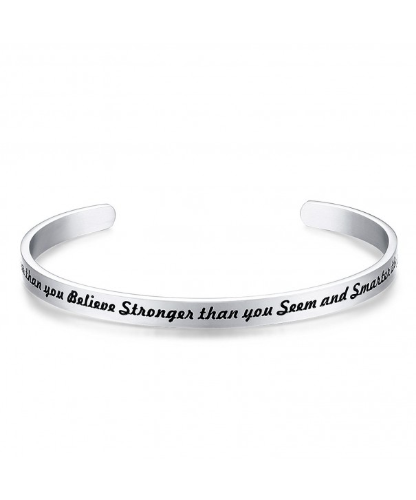 Bracelet Engraved Inspirational Christmas Thanksgiving