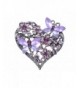 Alilang Butterfly Silvery Swarovski Rhinestones