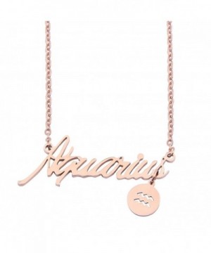 WUSUANED Astrology Horoscope Nameplate Aquarius RG