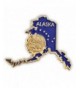 PinMarts State Shape Alaska Lapel