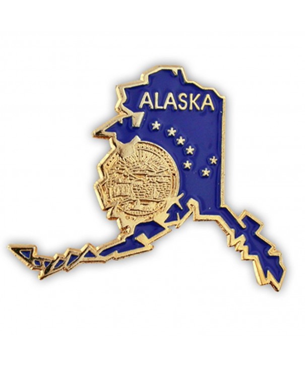 PinMarts State Shape Alaska Lapel
