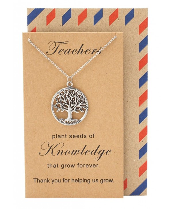 Quan Jewelry Teachers Necklace Appreciation