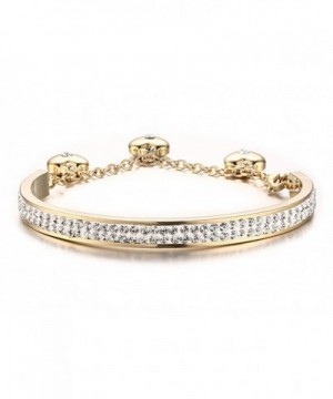 Stainless Plated Crystal Womens Bracelets