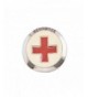 Spinningdaisy Red Cross Brooch Pin