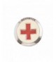 Spinningdaisy Red Cross Brooch Pin