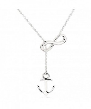 ELBLUVF Stainless Infinity Necklace 18inches
