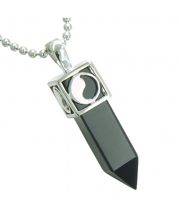 Positive Crystal Simulated Pendant Necklace