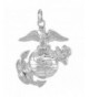 Sterling Silver Anchor Marines Pendant