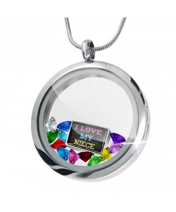 Floating Locket Chalkboard Niece Crystals