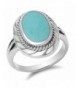 Design Simulated Turquoise Sterling Silver