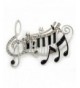 Enamel Austrian Crystal Musical Brooch