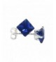 Sterling Silver Zirconia Sapphire Earrings