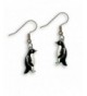 Enamel Penguin Earrings Magic Zoo