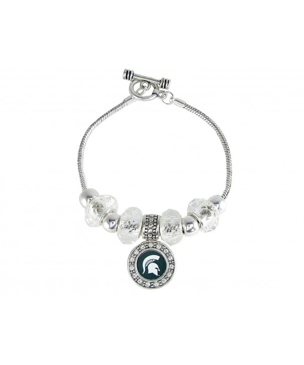 Michigan Spartans Slider Bracelet Jewelry