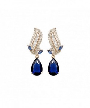 Teardrop Sapphire Swarovski Elements Earrings