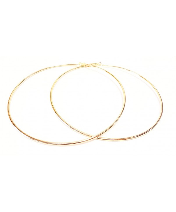 Large Hoop Earrings Simple Hoops