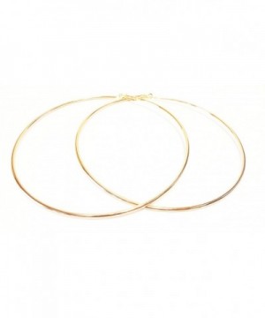 Large Hoop Earrings Simple Hoops