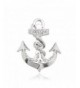 Spinningdaisy Silver Plated Crystal Anchor