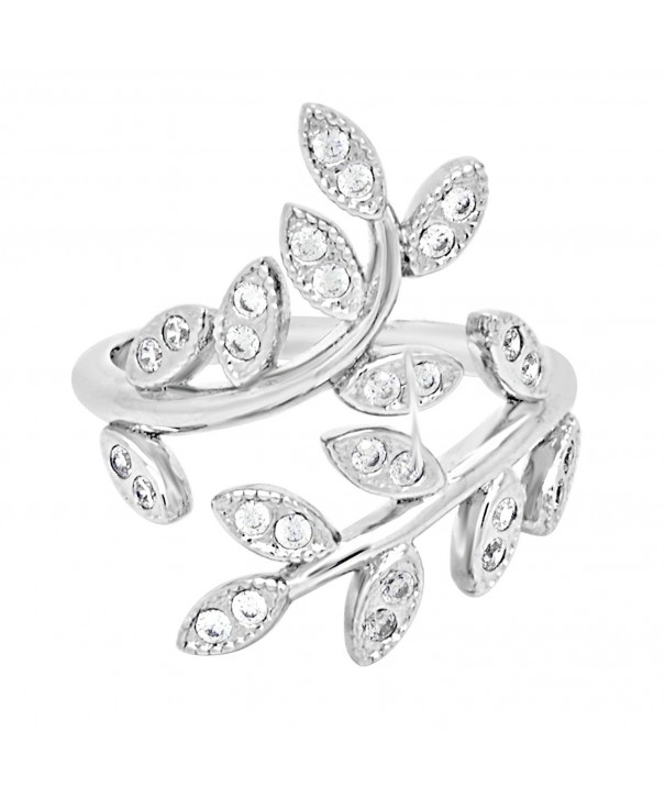 Sterling Silver Leaf Statement Ring