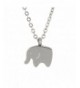 Elephant Necklace Tiny Stainless Pendant Jewelry