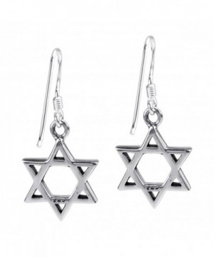 Mystical Star of David .925 Sterling Silver Fish Hook Earrings ...