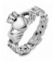 Stainless Womens Claddagh Engagement Wedding
