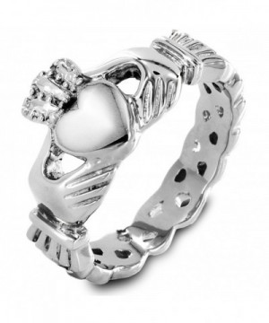 Stainless Womens Claddagh Engagement Wedding