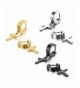 Cupimatch Stainless Dangle Huggie Earrings