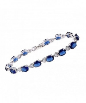 Sapphire Simulated Sparkling Birthstone Bracelets