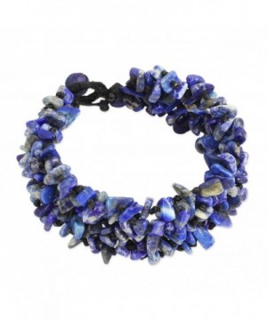 NOVICA Lapis Lazuli Beaded Bracelet