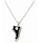 Sneaker Necklace Antique Silver Overlay