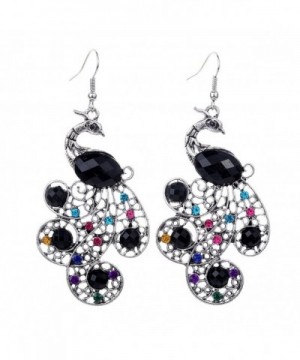 YAZILIND European Peacock Colorful Earrings