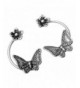 YACQ Jewelry Sterling Butterfly Earrings