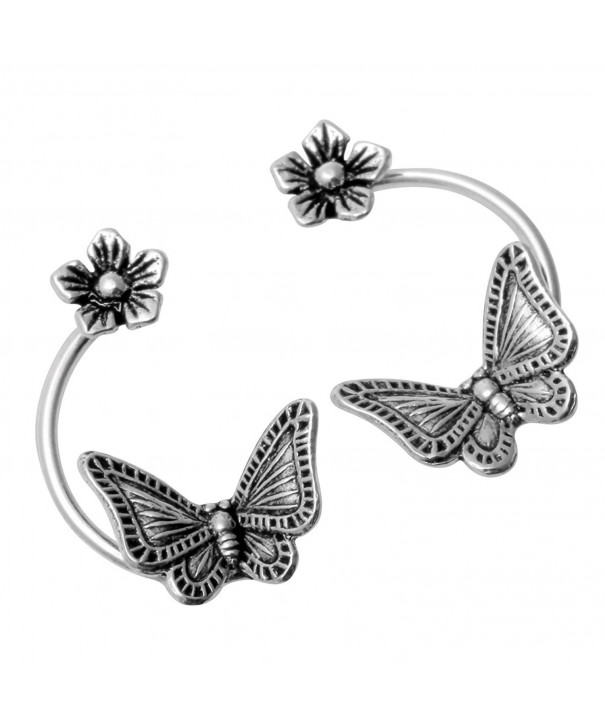 YACQ Jewelry Sterling Butterfly Earrings