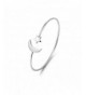 CHUYUN Silver Plated Bangle Bracelets