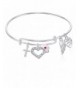 Expandable Bangle Bracelet Silver Finish