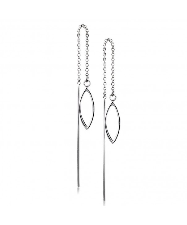 Sterling Threader Earrings Minimalist Backing