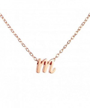 Rosegold Initial Necklace Graduation Personalized