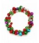 Multi Colored Christmas Stretch Bracelet Holiday